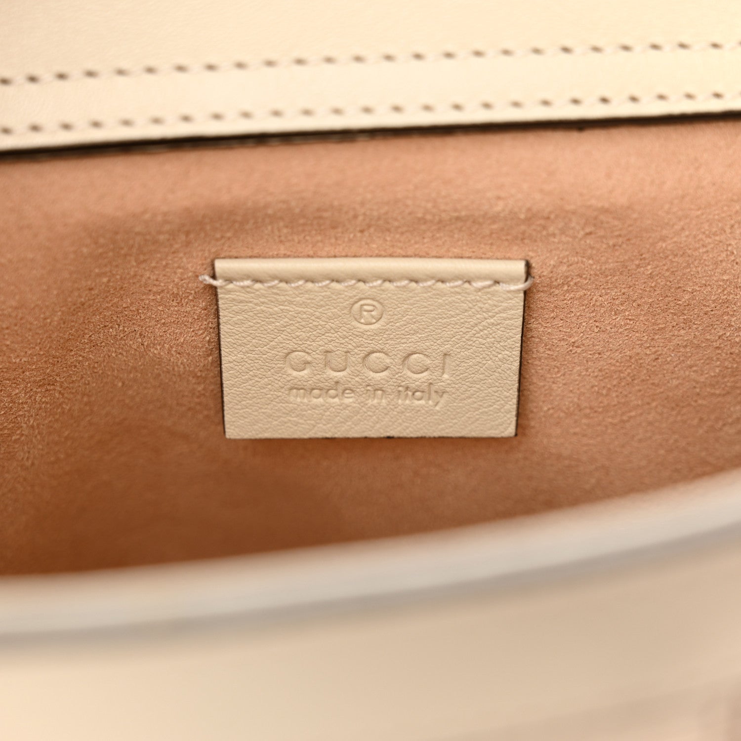 Gucci Wonka Grain Calfskin Mini Diana Tote Bag Mystic White Orange Fluo 6 of 11
