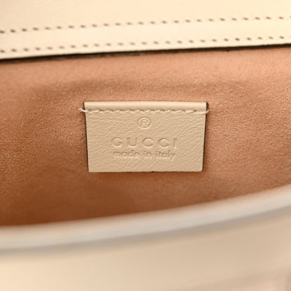 Gucci Wonka Grain Calfskin Mini Diana Tote Bag Mystic White Orange Fluo 6 of 11