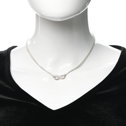 Tiffany Sterling Silver Infinity Pendant Necklace 2 of 5