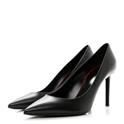 Saint Laurent Calfskin Anja 85 Pumps 40 Black 3 of 9