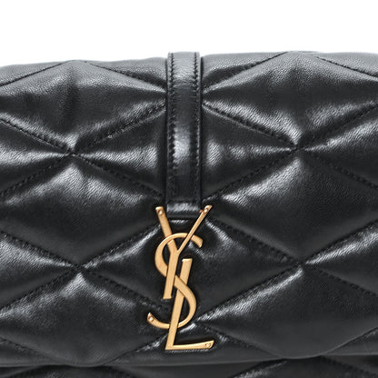Saint Laurent Lambskin Quilted Le 57 Diamond Shoulder Bag Black 8 of 10