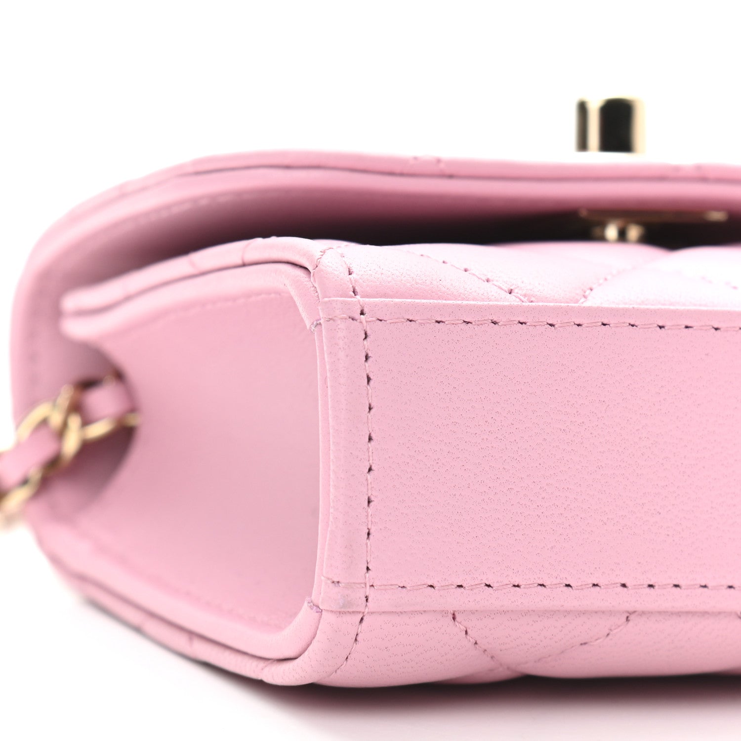 Chanel Lambskin Quilted Mini Trendy CC Clutch With Chain Pink 8 of 10