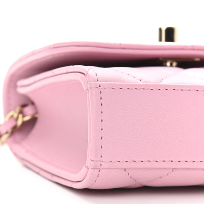 Chanel Lambskin Quilted Mini Trendy CC Clutch With Chain Pink 8 of 10