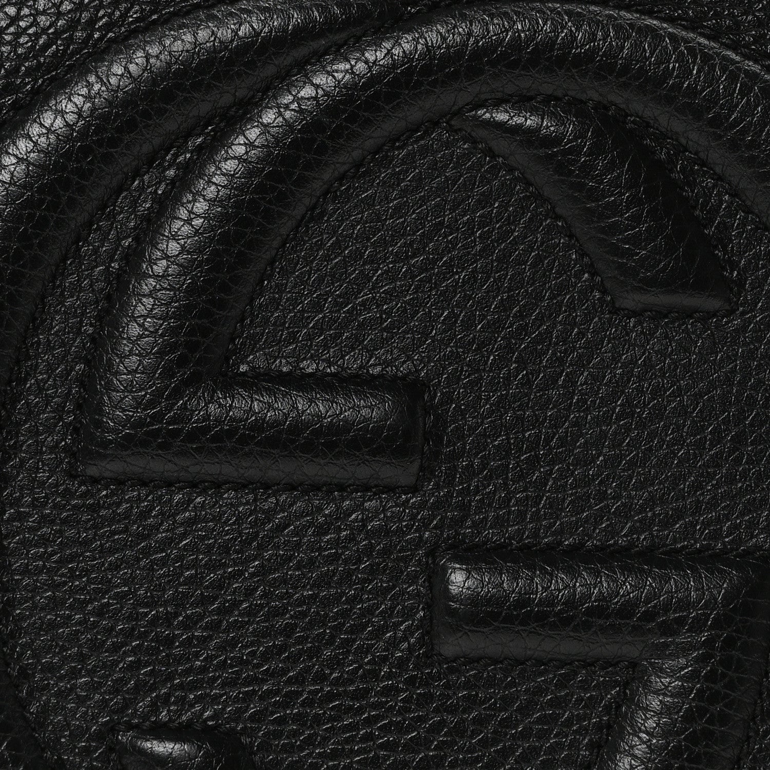 Gucci Pebbled Calfskin Medium Soho Chain Shoulder Bag Black 8 of 10