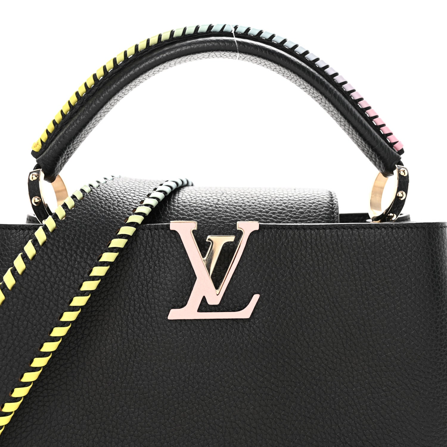 Louis Vuitton Taurillon Capucines PM Rainbow Black 7 of 9