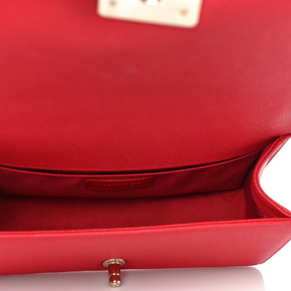 Chanel Caviar Quilted Medium Boy Flap Red 5 of 10