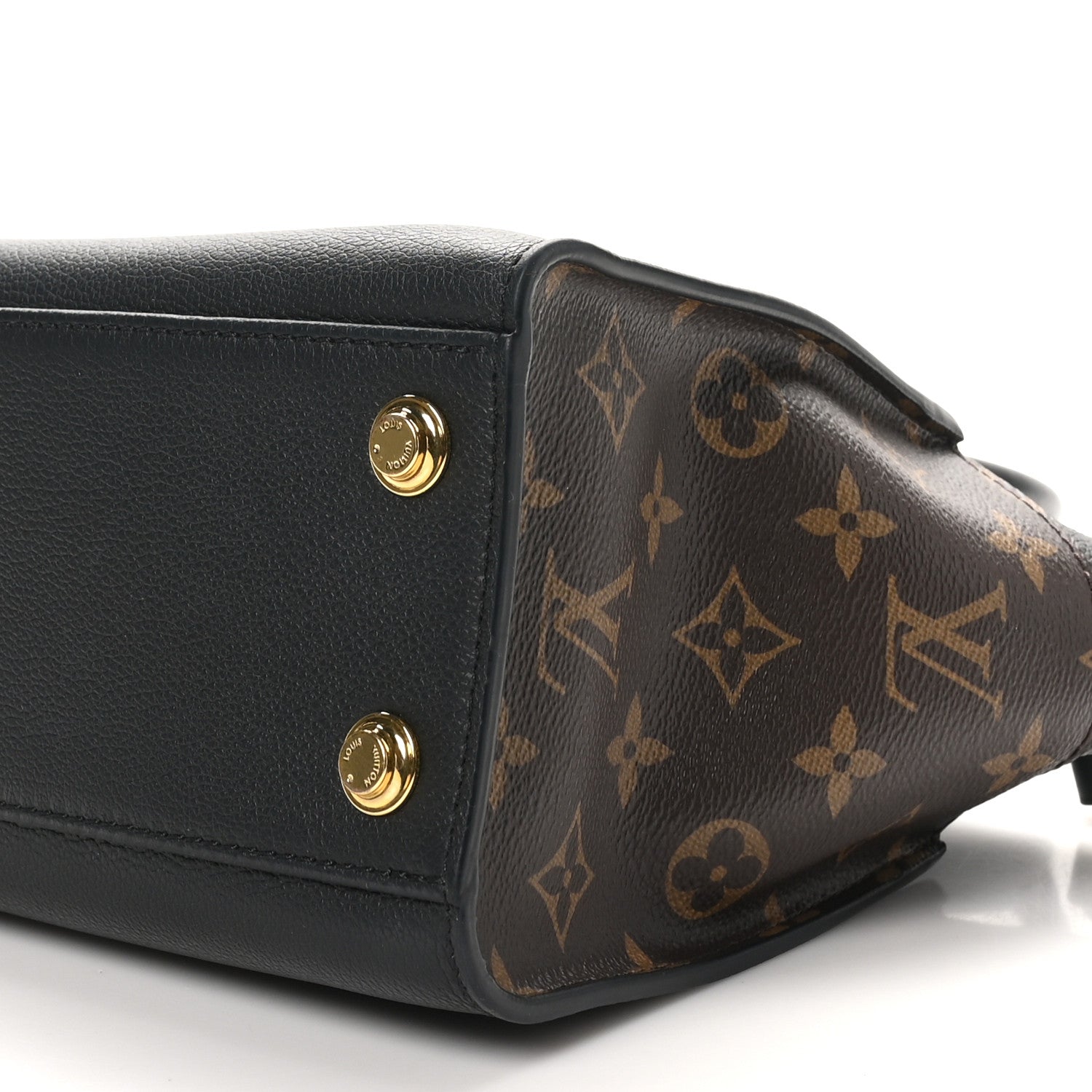 Louis Vuitton Calfskin Monogram On My Side PM Black 9 of 9