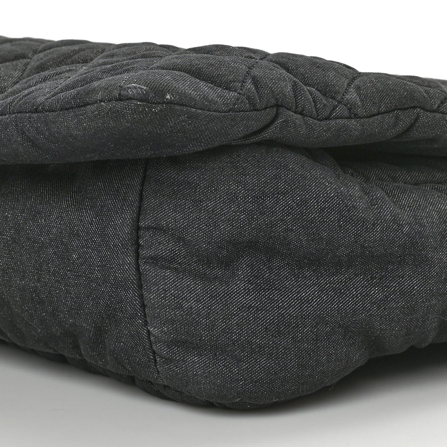 Denim Quilted Coco Cocoon Messenger Dark Grey