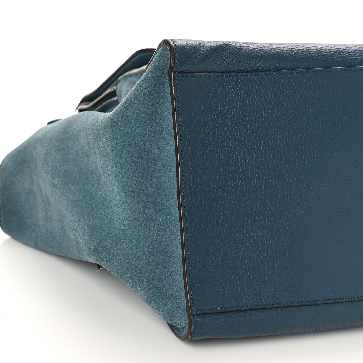 Drummed Calfskin Suede Double Zip Trapeze Orage