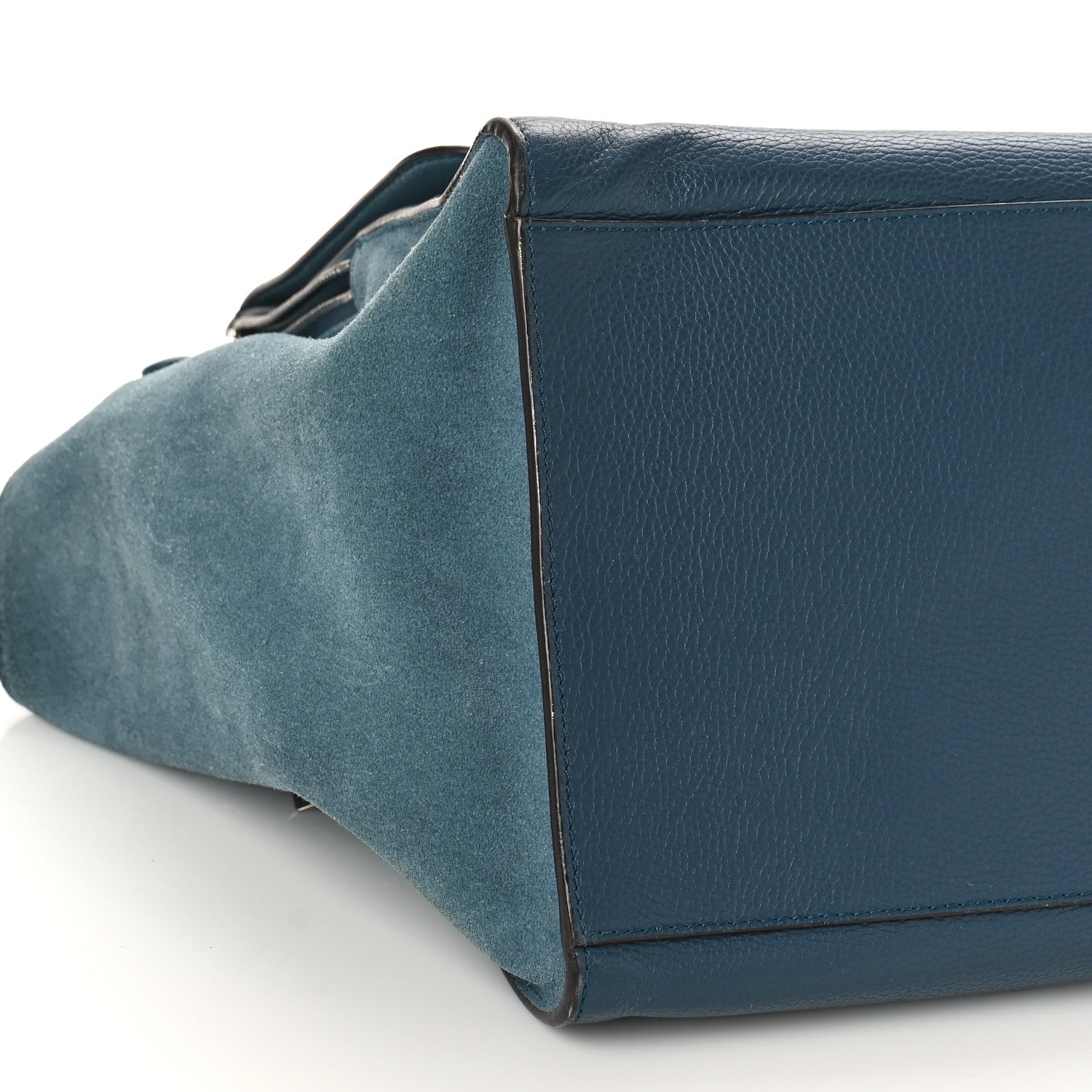 Celine Drummed Calfskin Suede Double Zip Trapeze Orage 7 of 9