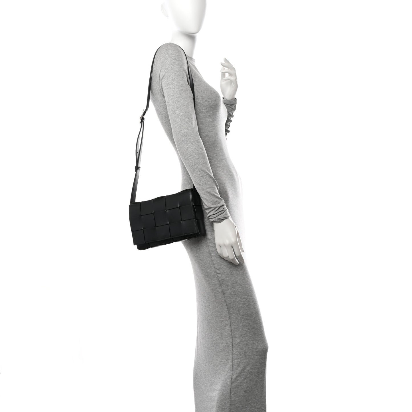 Lambskin Maxi Intreccio Small Cassette Crossbody Bag Camping