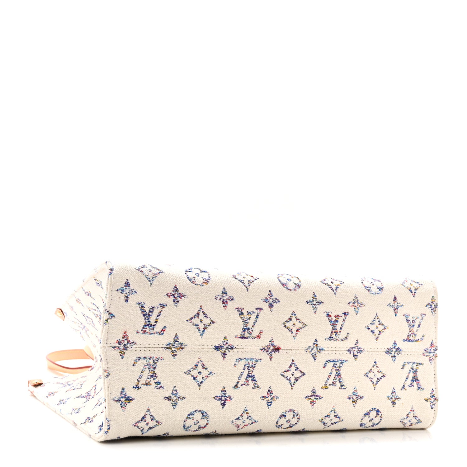Louis Vuitton Monogram Jacquard Nautical Onthego MM Multicolor Beige 4 of 9
