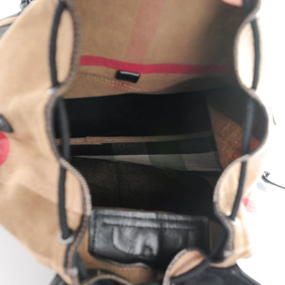 Burberry Canvas Check Korbin Backpack Black 5 of 8