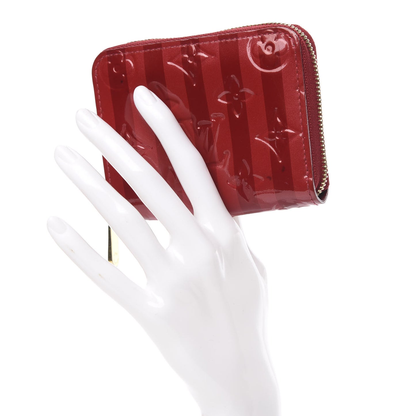 Vernis Rayures Zippy Coin Purse Pomme D'Amour