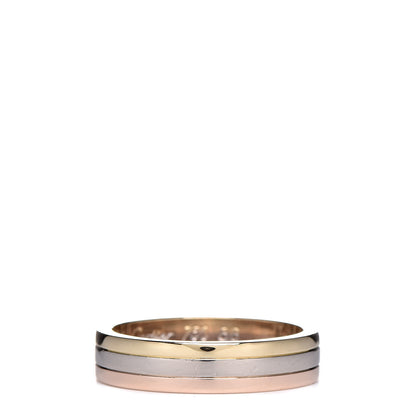 Cartier 18K Pink White Yellow Gold 4.8mm Vendome Louis Cartier Wedding Band Ring 56 7.25 1 of 4