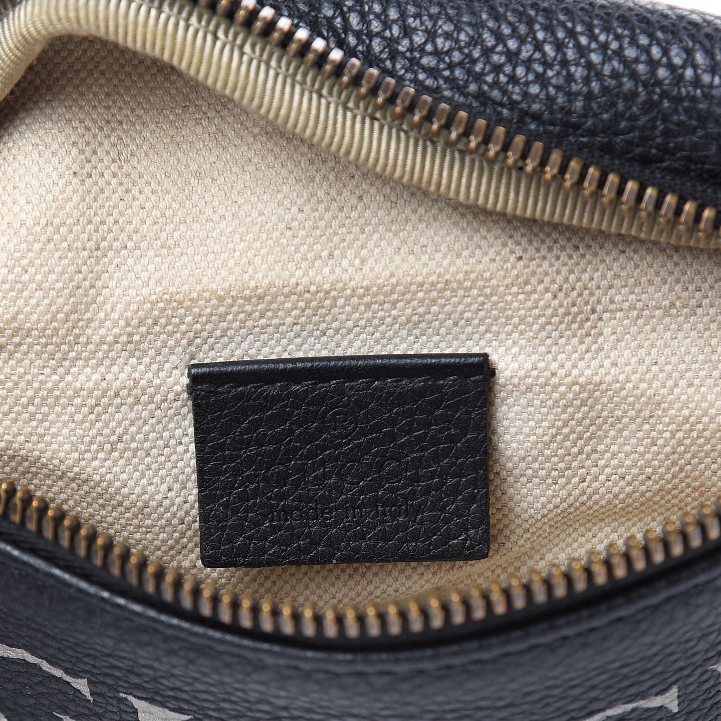 Grained Calfskin Small Logo Belt Bag Black