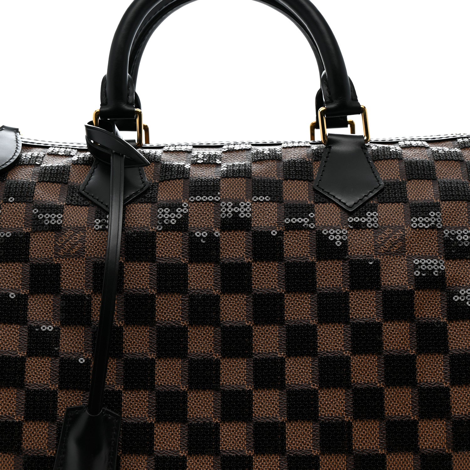Louis Vuitton Damier Paillettes Speedy 30 Black 9 of 11