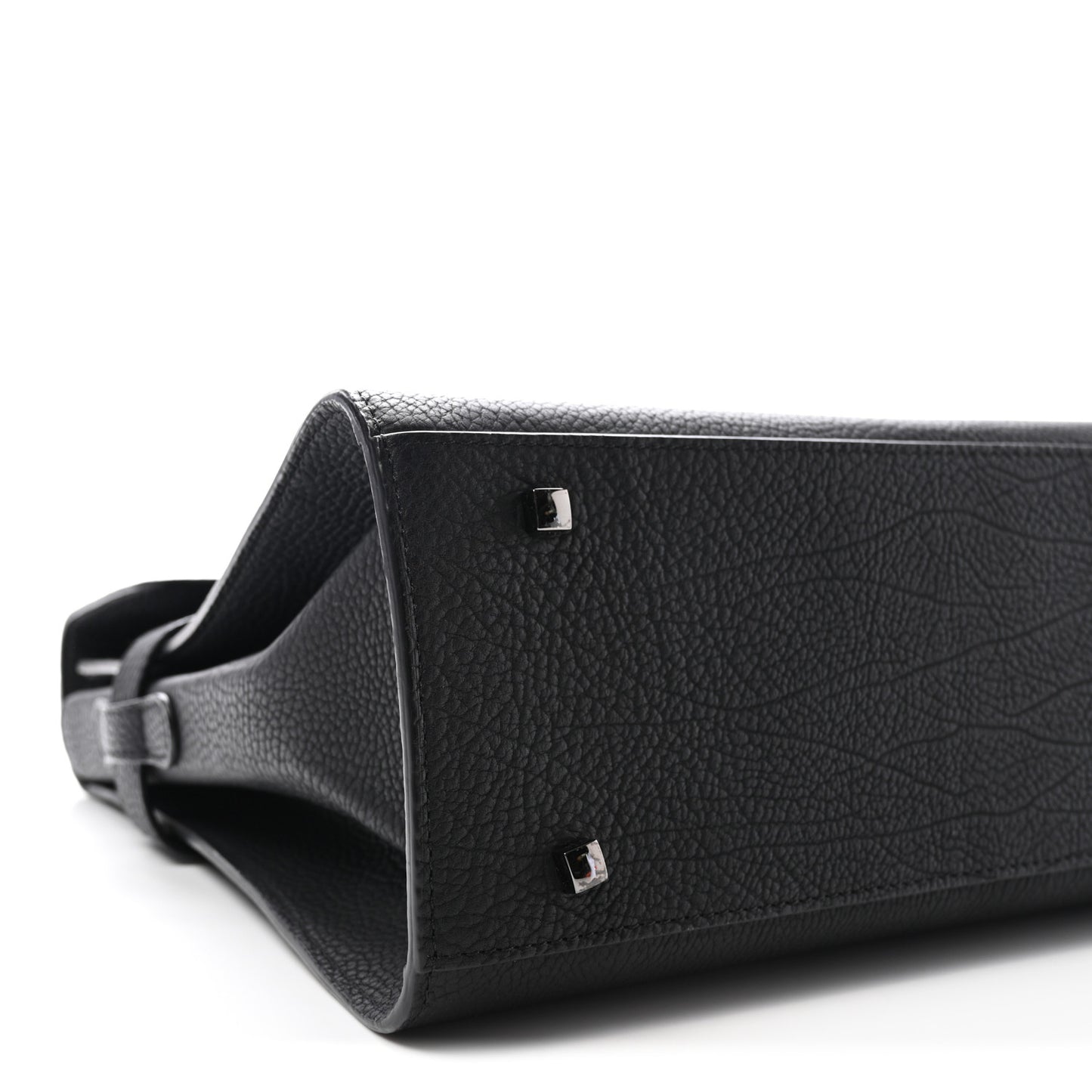 Crispy Calfskin GM Tempete Satchel Black