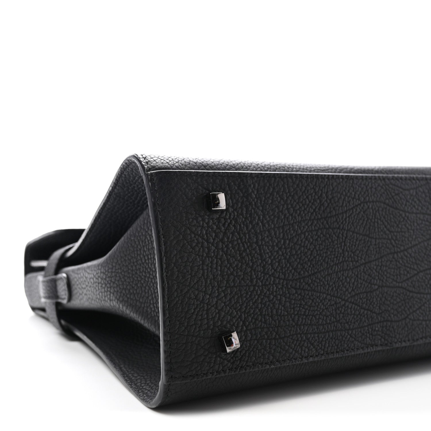 Delvaux Crispy Calfskin GM Tempete Satchel Black 9 of 10