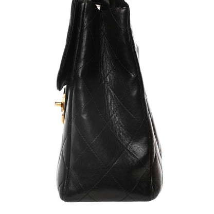 Chanel Lambskin Quilted XL Jumbo Single Flap Black 20 of 21