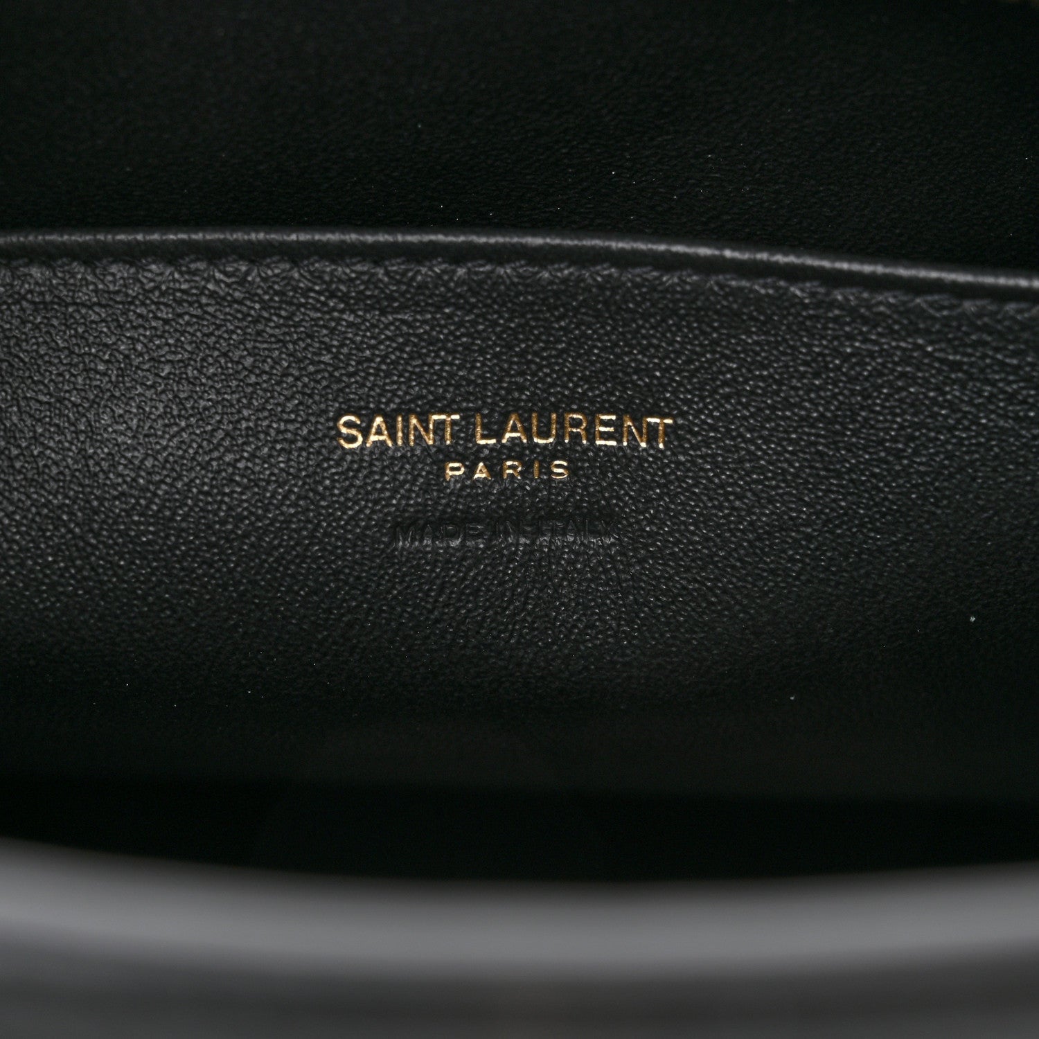 Saint Laurent Calfskin Monogram Baby Cabas Black 6 of 9