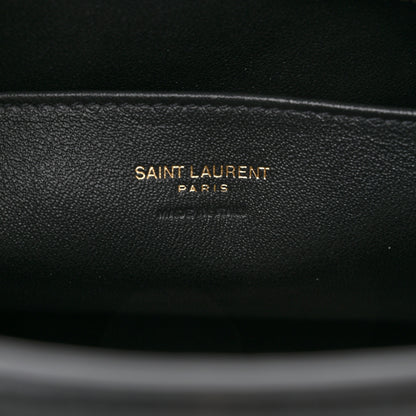 Saint Laurent Calfskin Monogram Baby Cabas Black 6 of 9