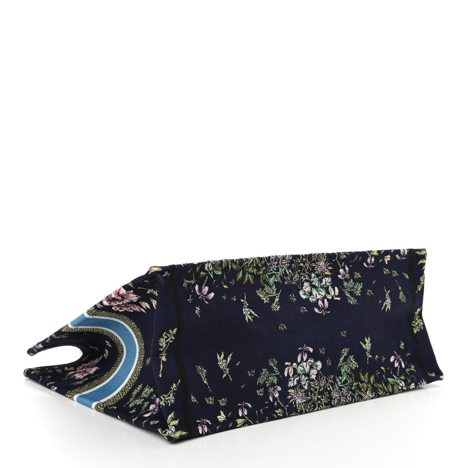 Christian Dior Canvas Embroidered D-Constellation Book Tote Blue Multicolor 4 of 13