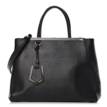 Fendi Vitello Elite Regular 2Jours Tote Black 1 of 16
