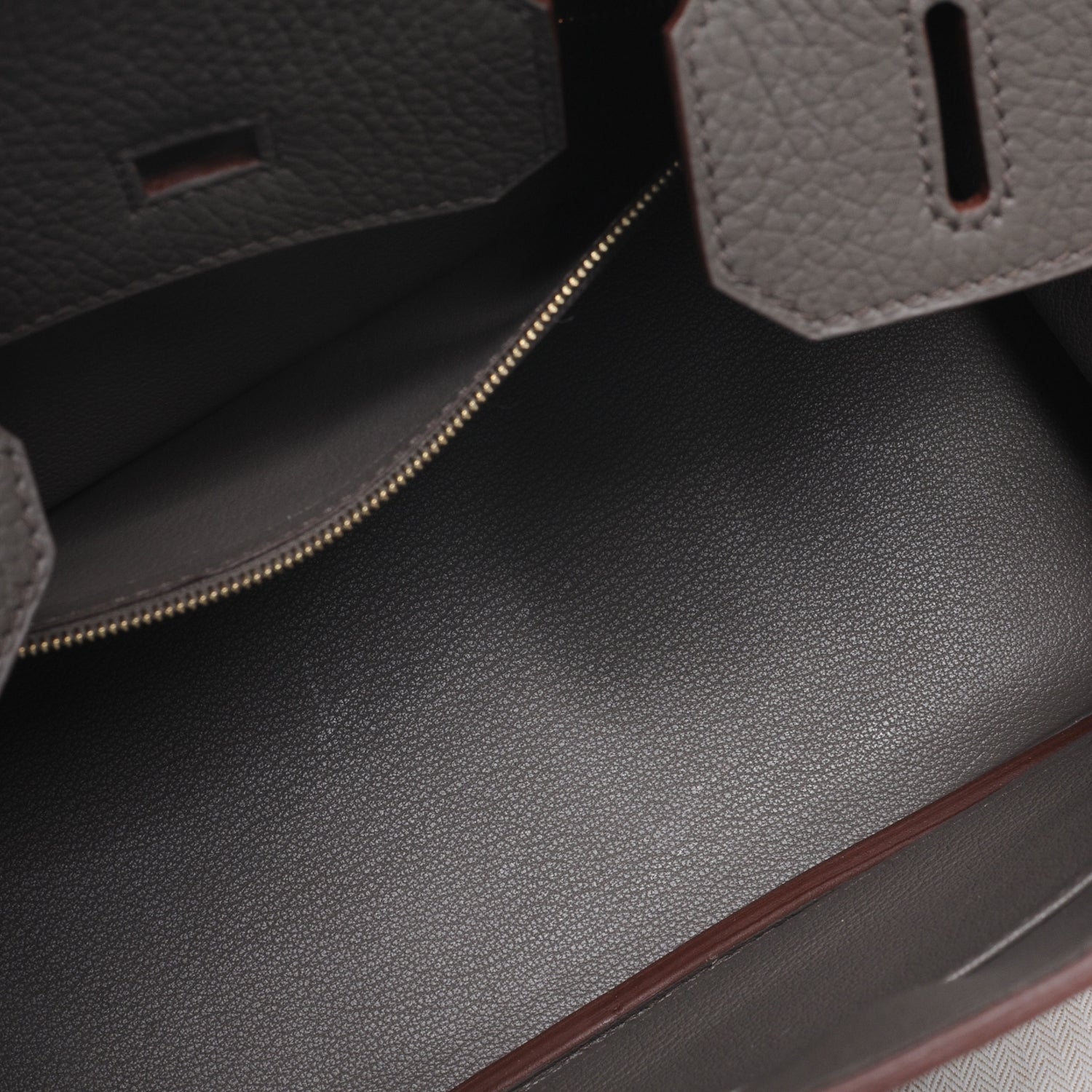 Hermes Taurillon Clemence Birkin 30 Etain 10 of 11