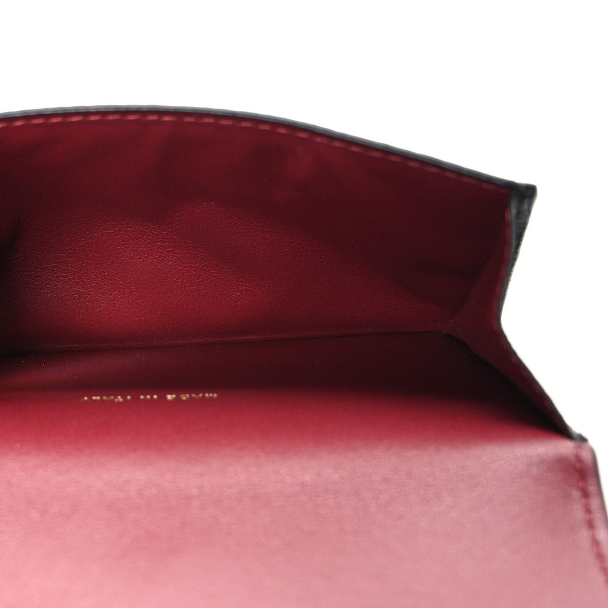 Grained Calfskin CC Flap Card Holder  Black
