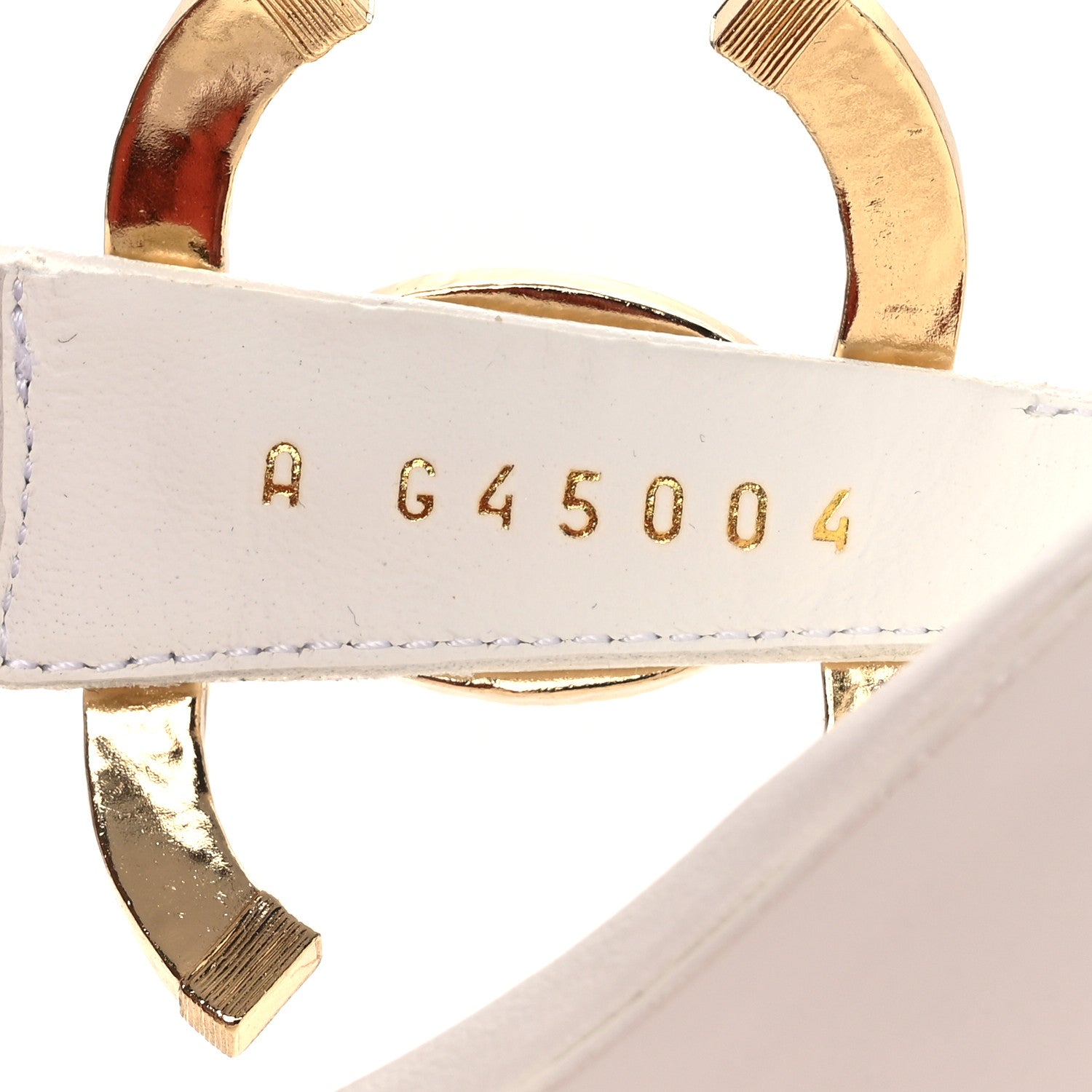 Chanel Lambskin CC Thong Sandals 36 White 10 of 11