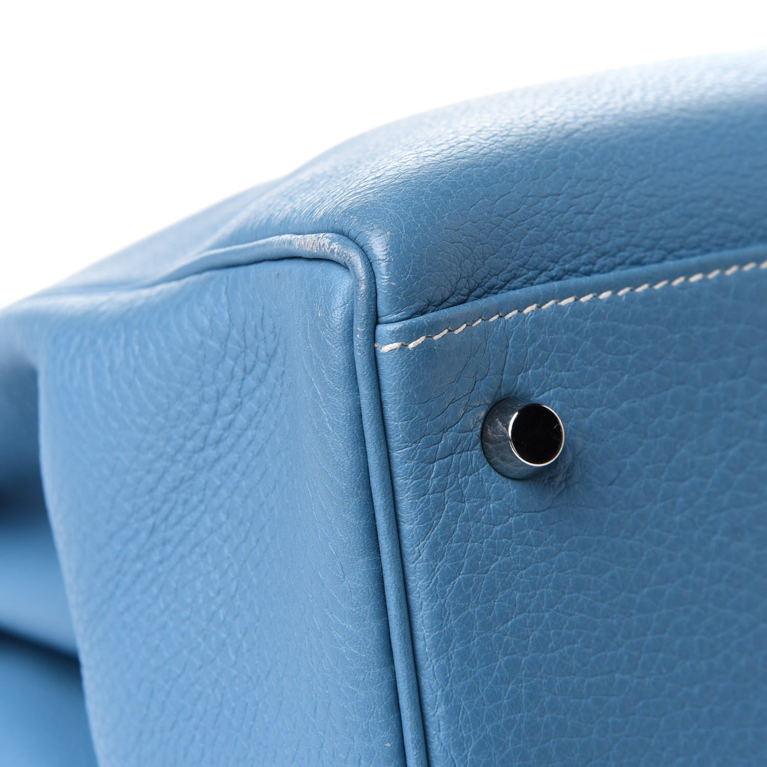 Hermes Taurillon Clemence Kelly Retourne 35 Blue Jean 10 of 11