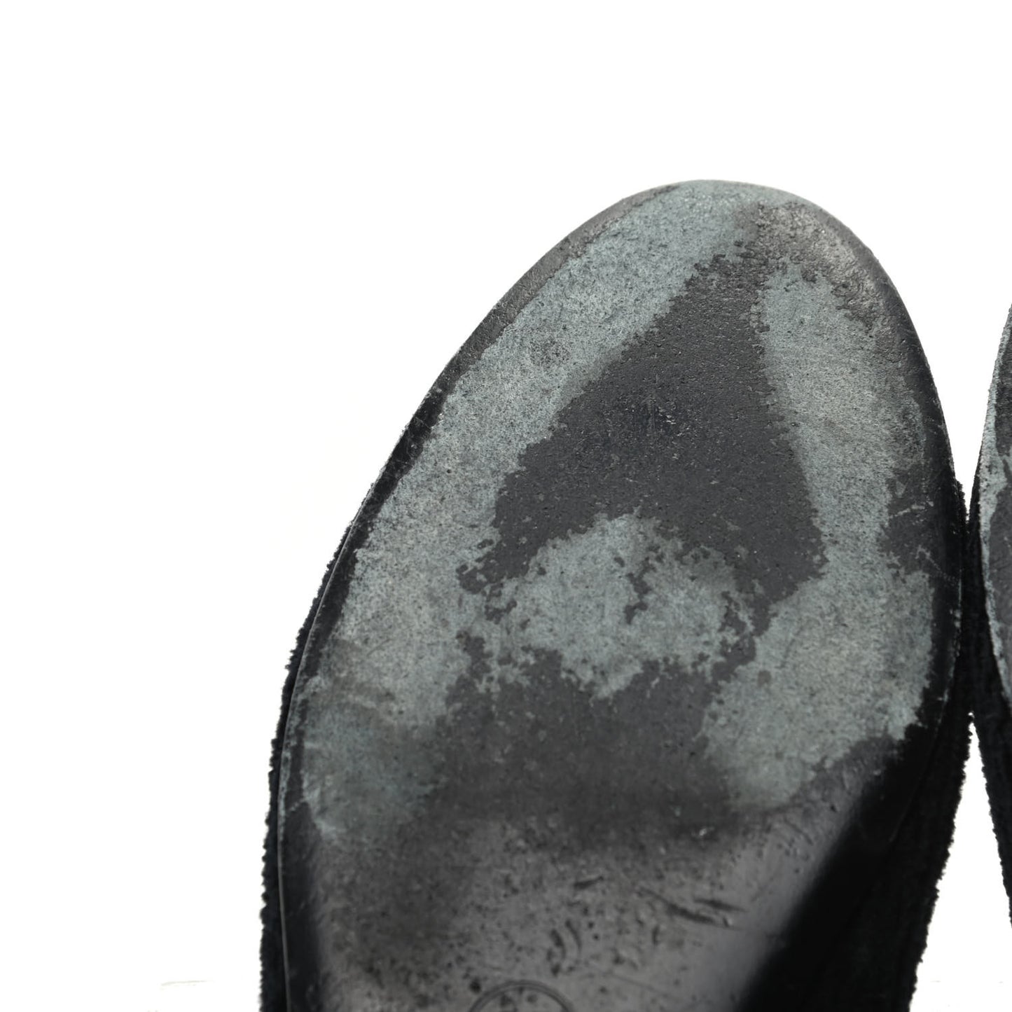 Tweed Caviar Cap Toe Ballerina Flats 39.5 Black