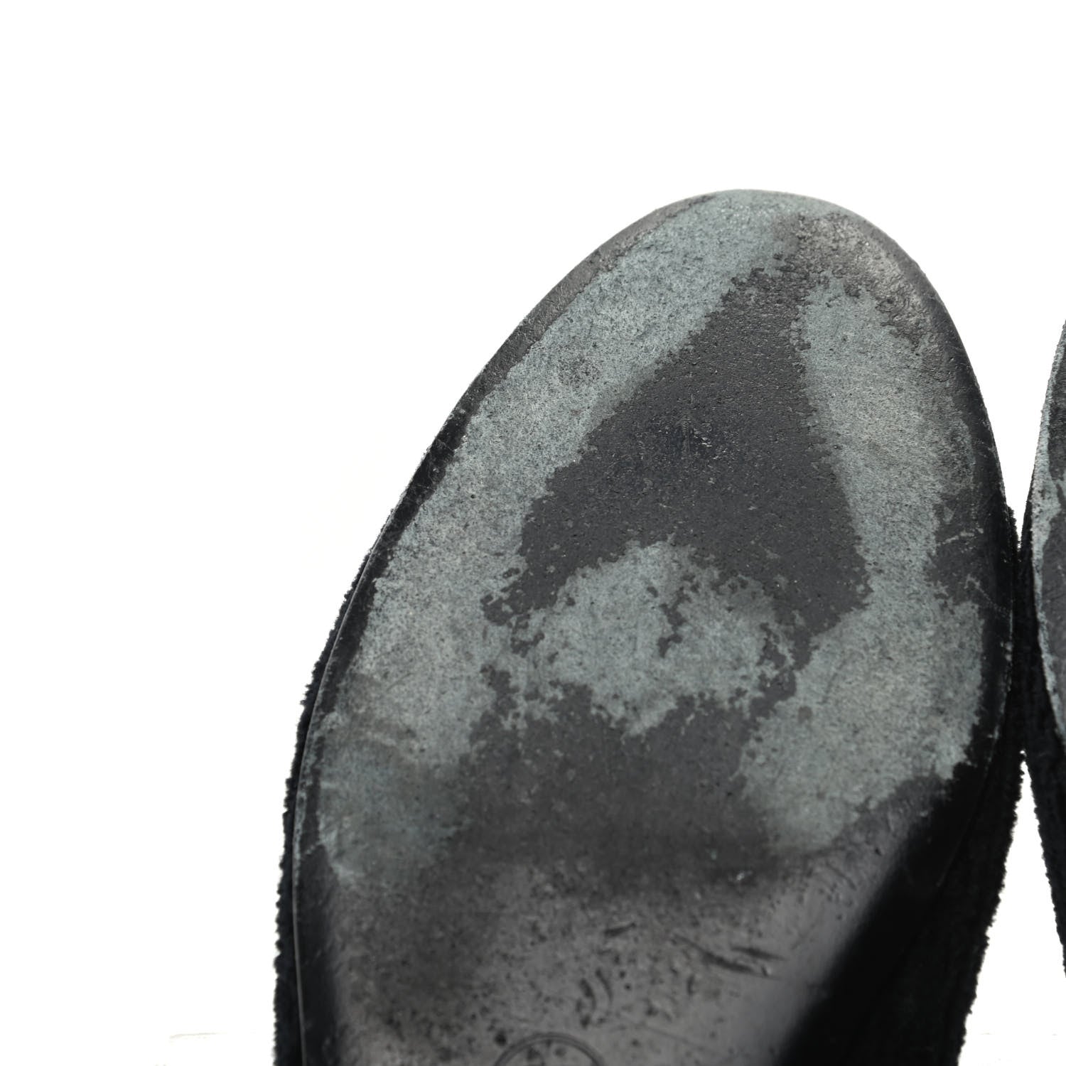 Chanel Tweed Caviar Cap Toe Ballerina Flats 39.5 Black 9 of 12