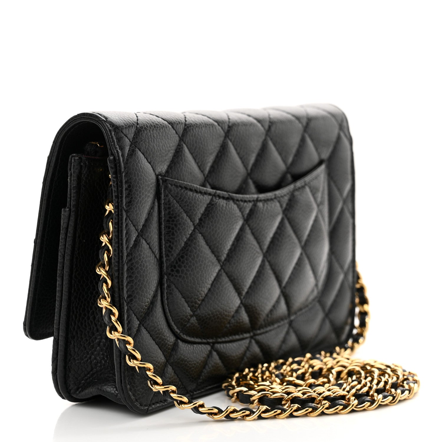 Chanel Caviar Quilted Wallet on Chain WOC Black 3 of 13