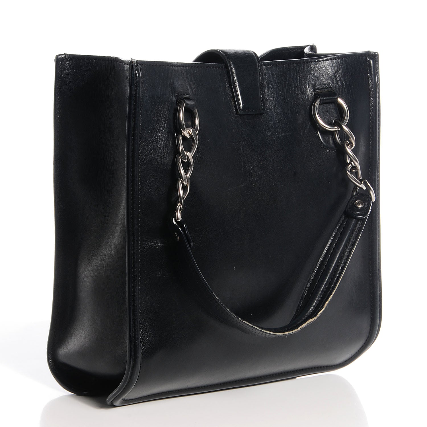 Chanel Smooth Calfskin Country Ride Tote Black 3 of 8