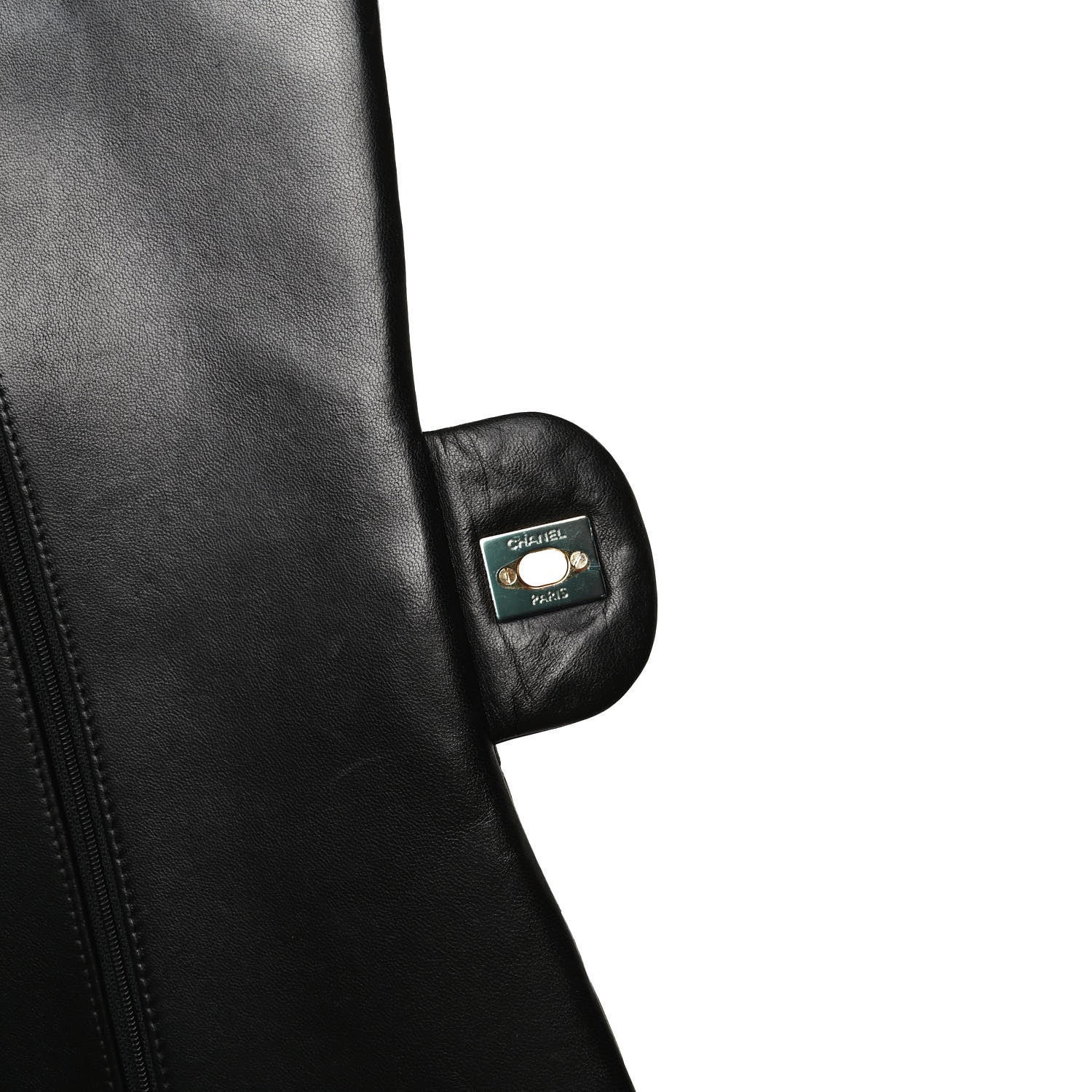Chanel Lambskin Quilted Maxi Double Flap Black 8 of 13