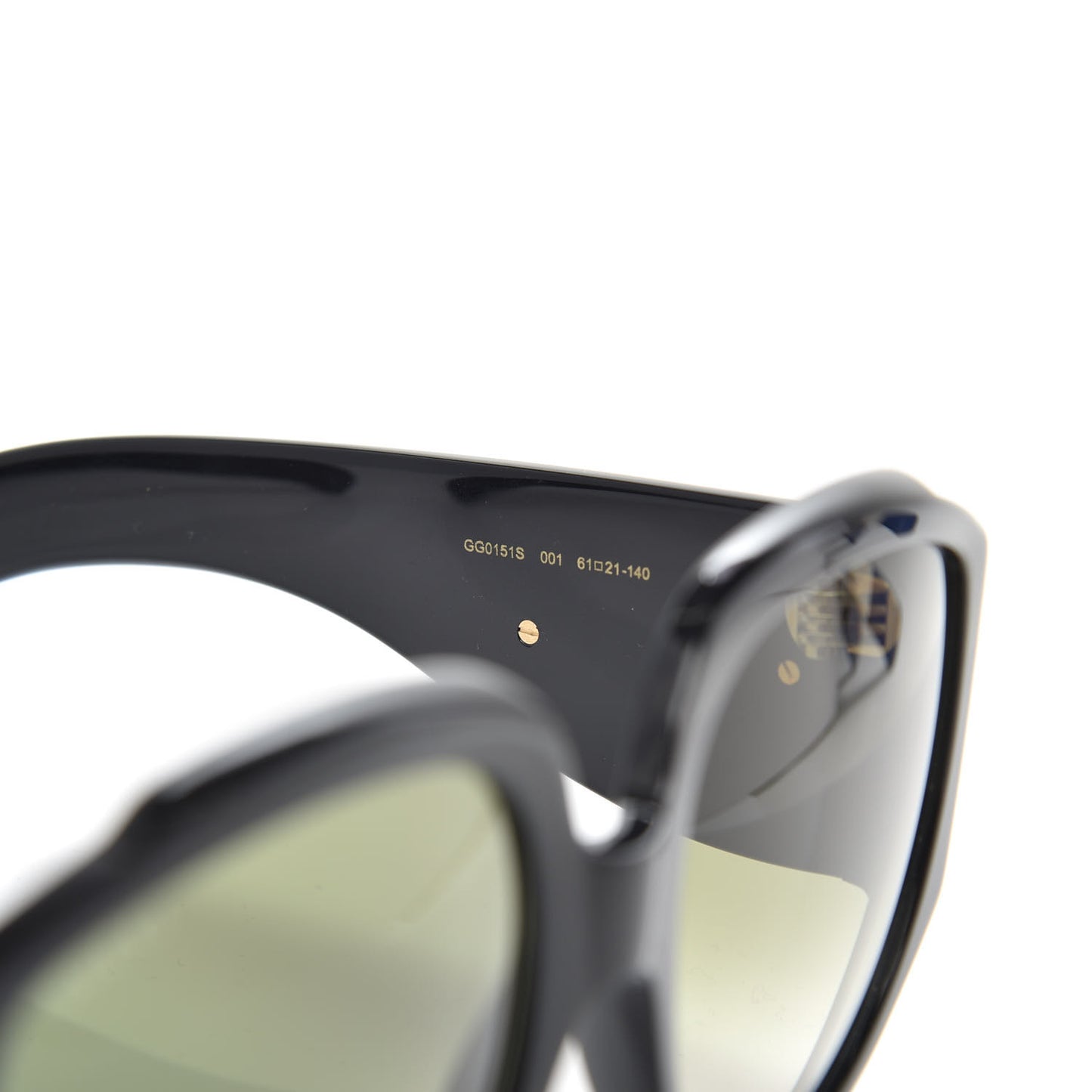 Acetate Oversized Interlocking GG0151S Sunglasses Black