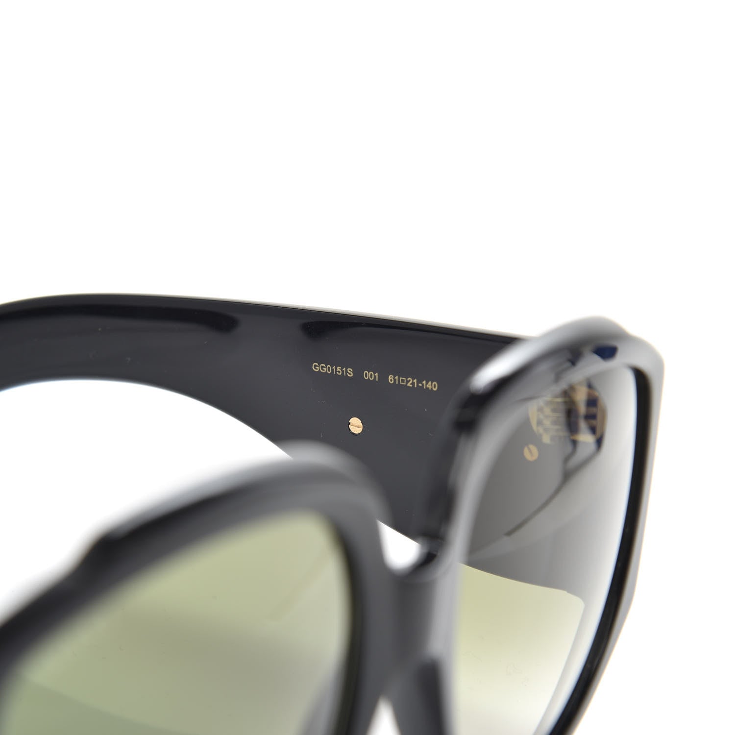 Gucci Acetate Oversized Interlocking GG0151S Sunglasses Black 5 of 7