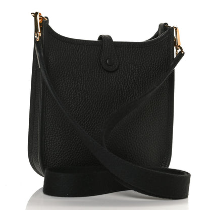 Hermes Taurillon Clemence Evelyne TPM Black 2 of 11