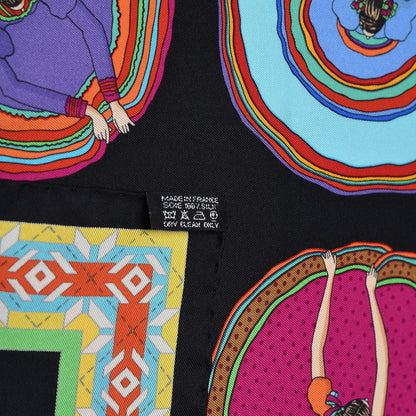 Hermes Silk Belles du Mexique Scarf 90 7 of 7