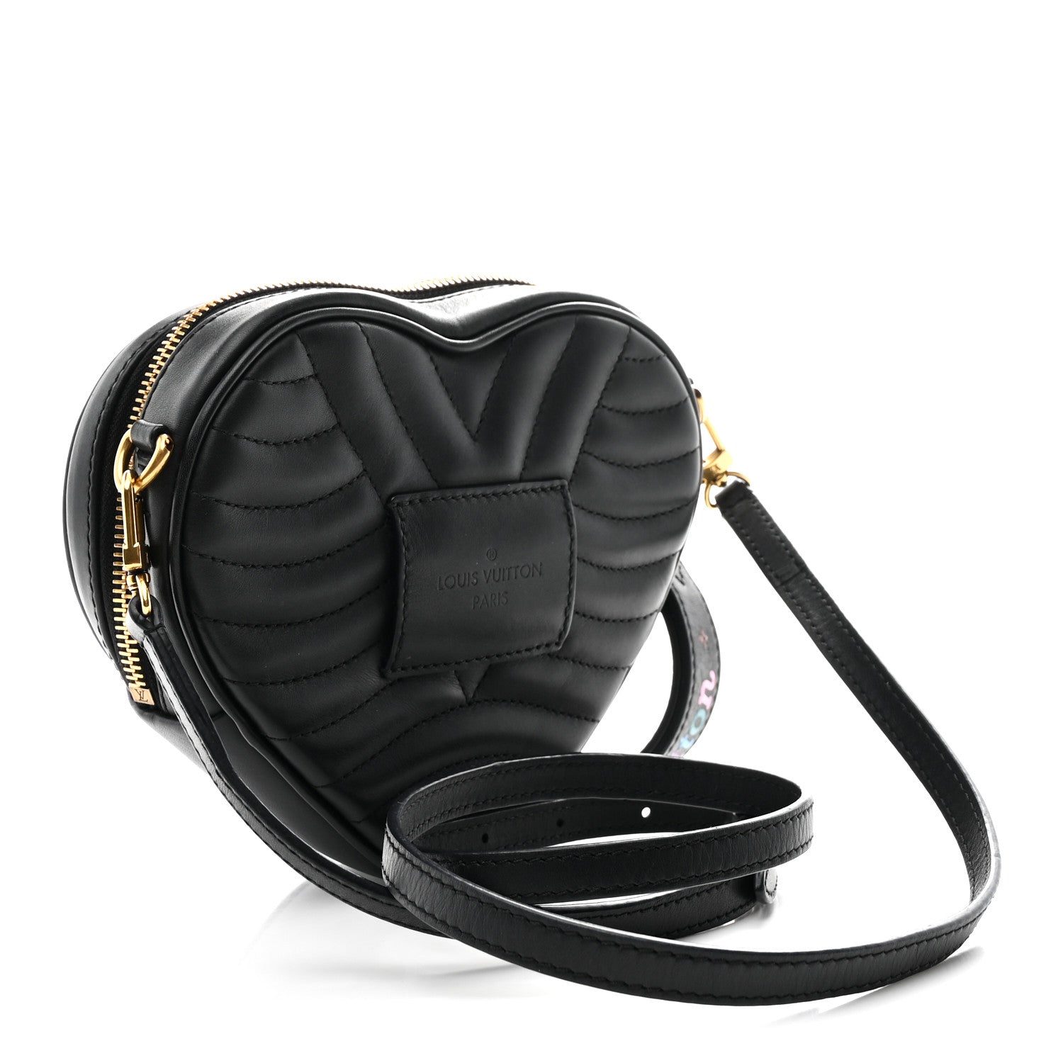 Louis Vuitton Calfskin New Wave Heart Bag Black 3 of 10