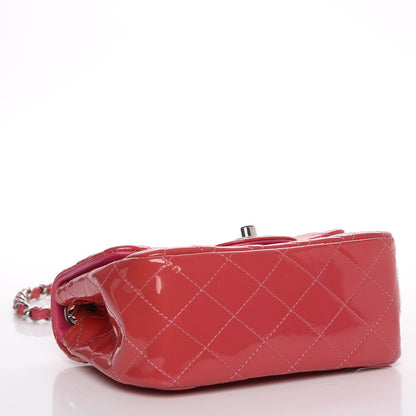 Chanel Patent Quilted Mini Square Flap Fuchsia 5 of 10