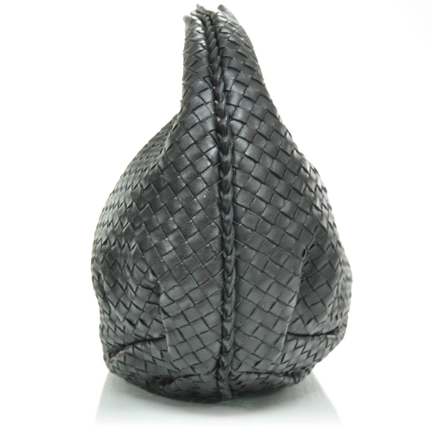 Nappa Intrecciato Belly Veneta Nero Black