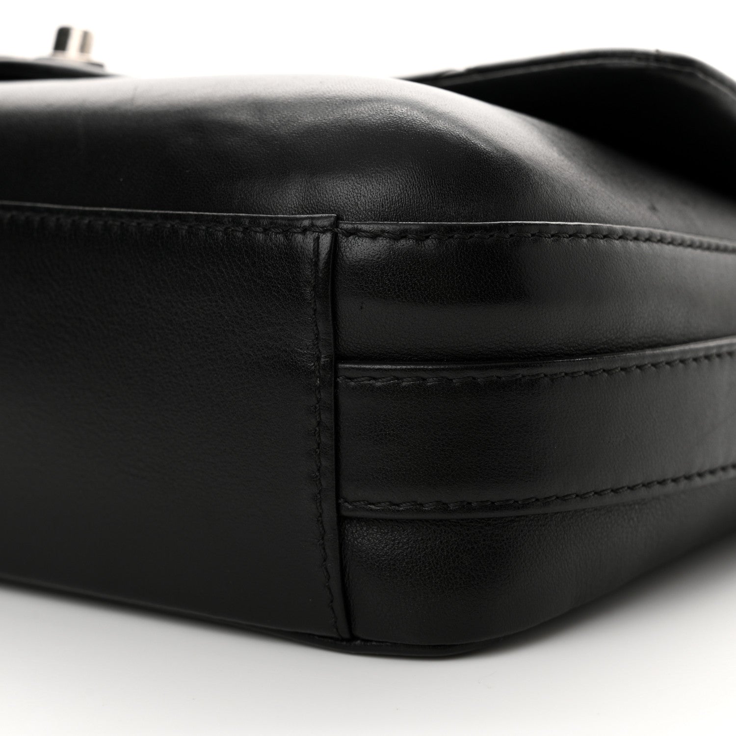 Chanel Calfskin Quilted Large Rock My Shoulder Flap Black 10 of 11