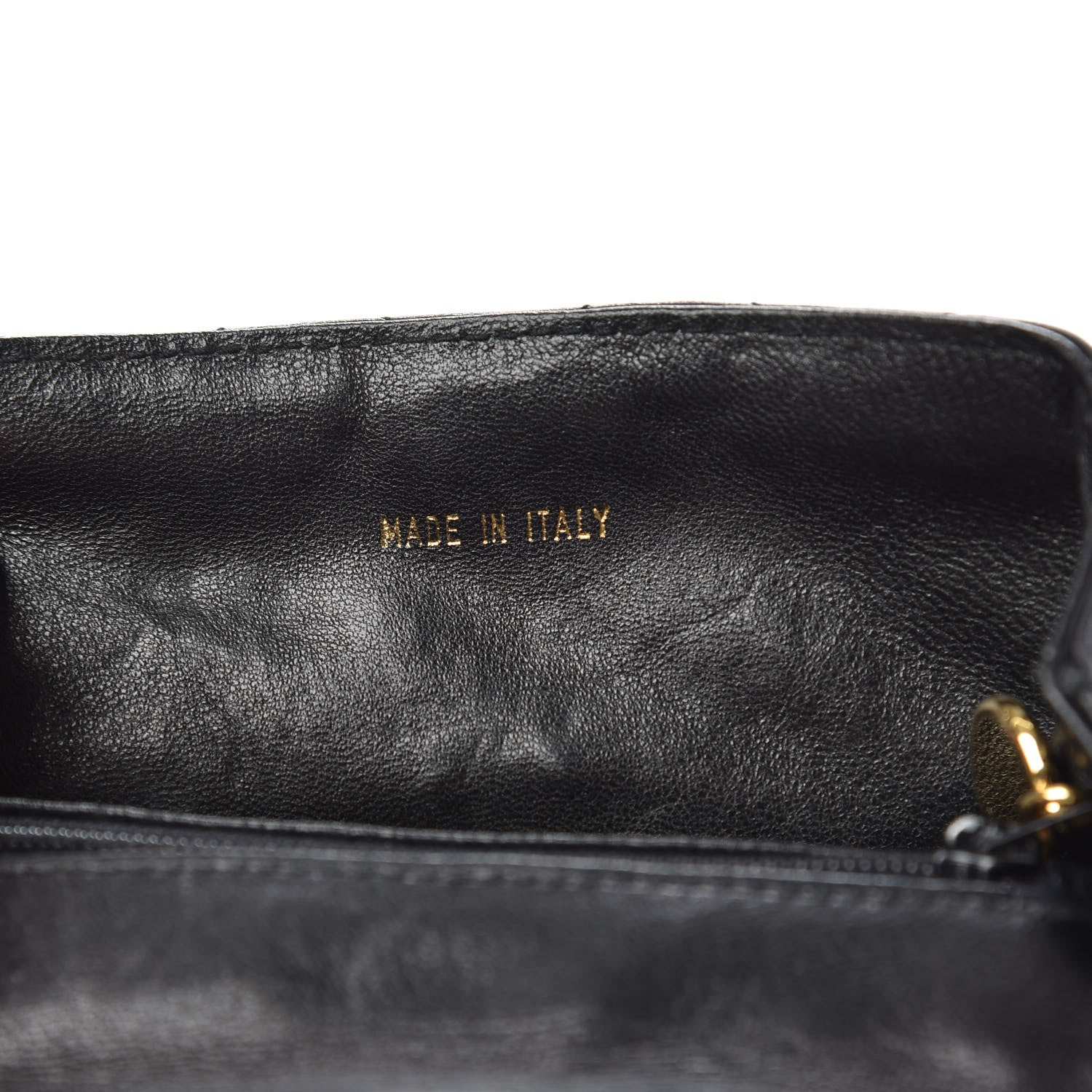 Chanel Lambskin Quilted 4 Chain Mini Flap Black 6 of 13