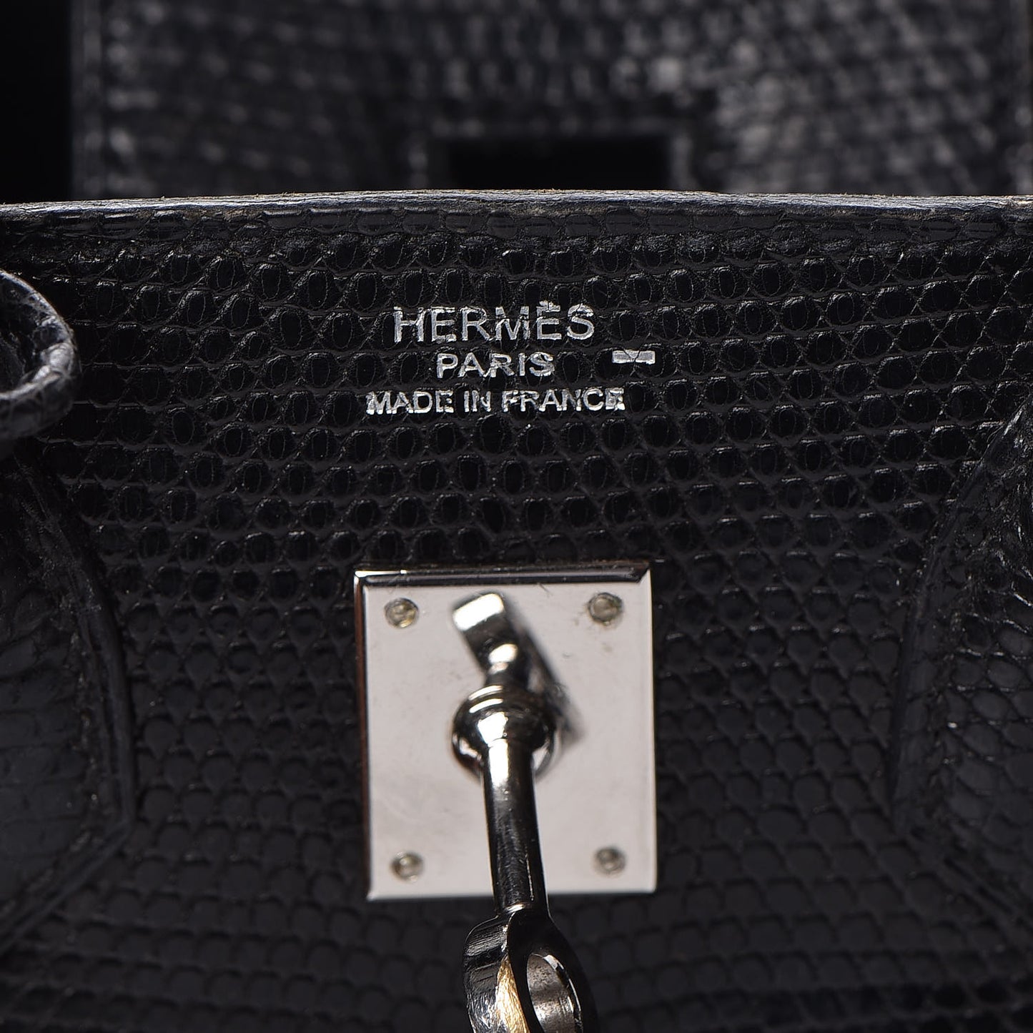 Lizard Birkin 25 Black