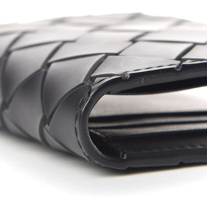 Bottega Veneta Nappa Maxi Intrecciato Bi-Fold Card Holder Black 6 of 8