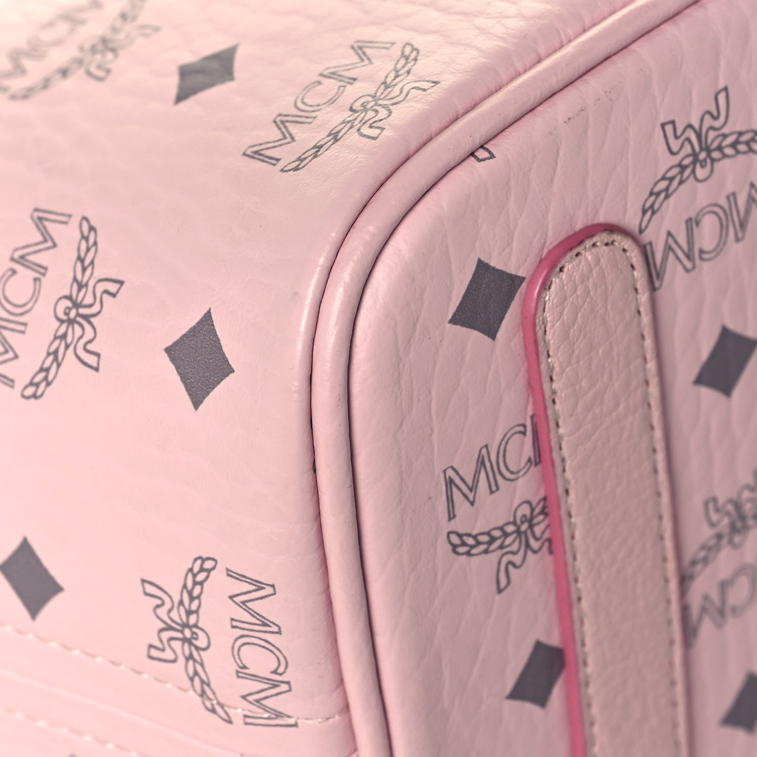 MCM Visetos Large Liz Reversible Shopper Tote Pink 7 of 19