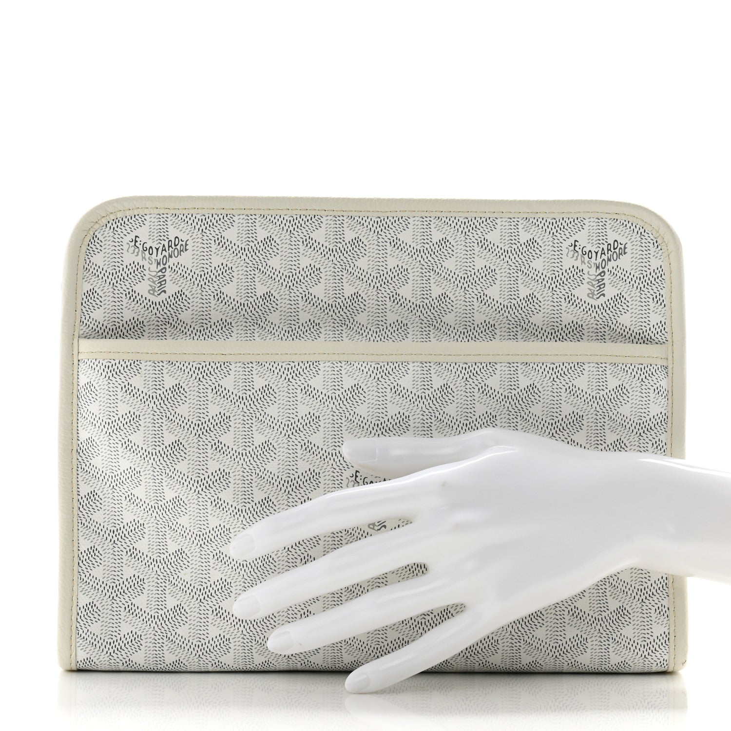 Goyard Goyardine Jouvence MM Toiletry Pouch White 2 of 11